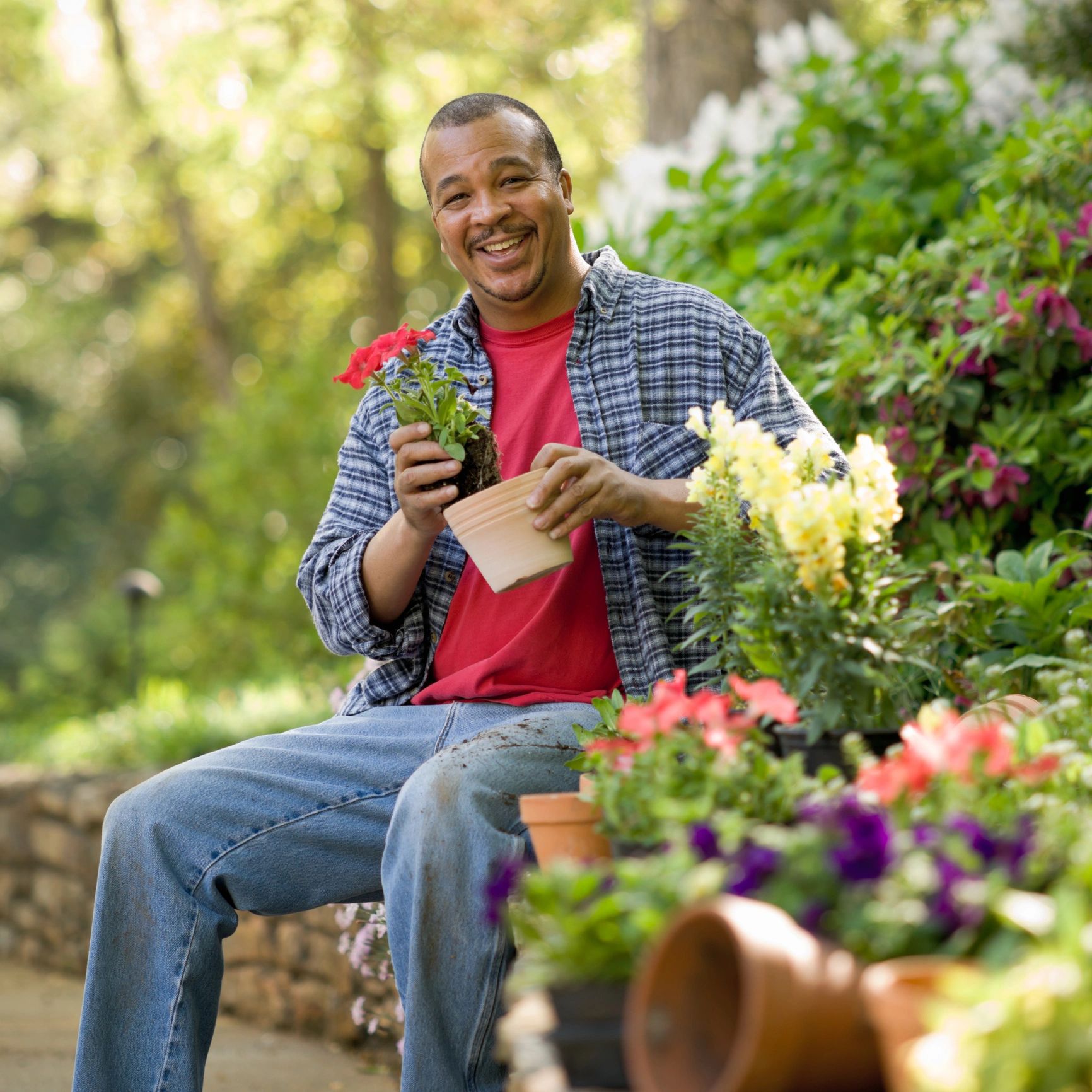 Satisfied homeowner portrait