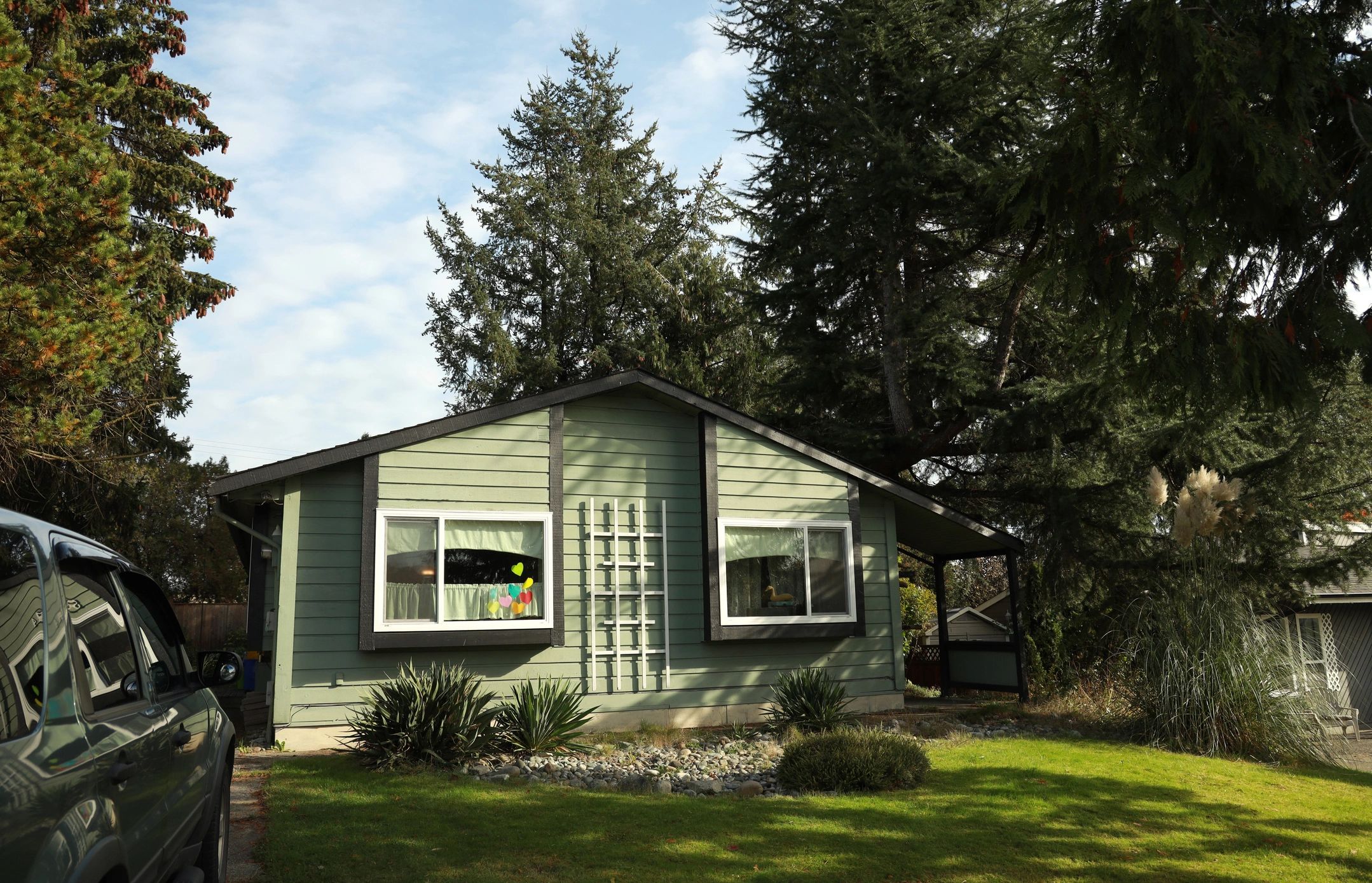Residential property in suburban neighborhood
