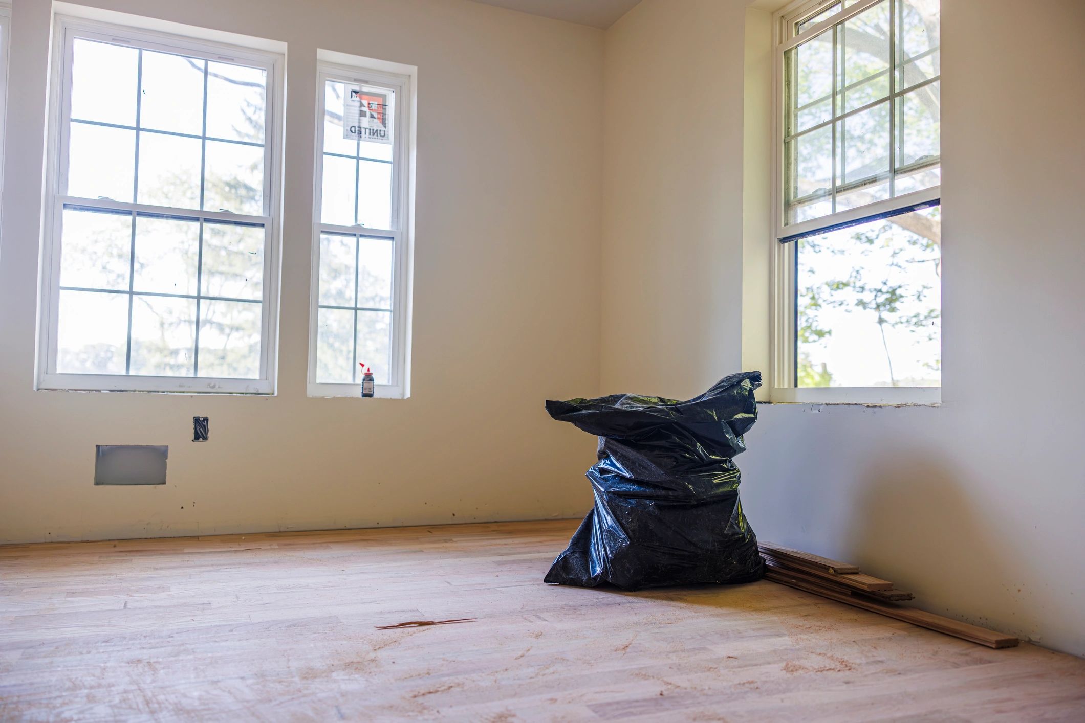 Interior space representing cleanup and restoration needs