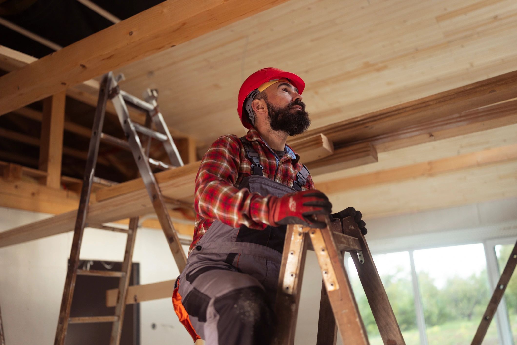 Interior structural work related to attic restoration planning